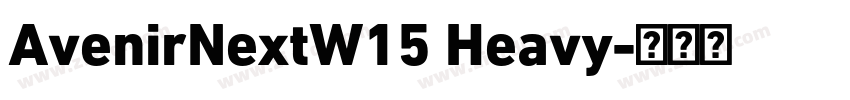 AvenirNextW15 Heavy字体转换
